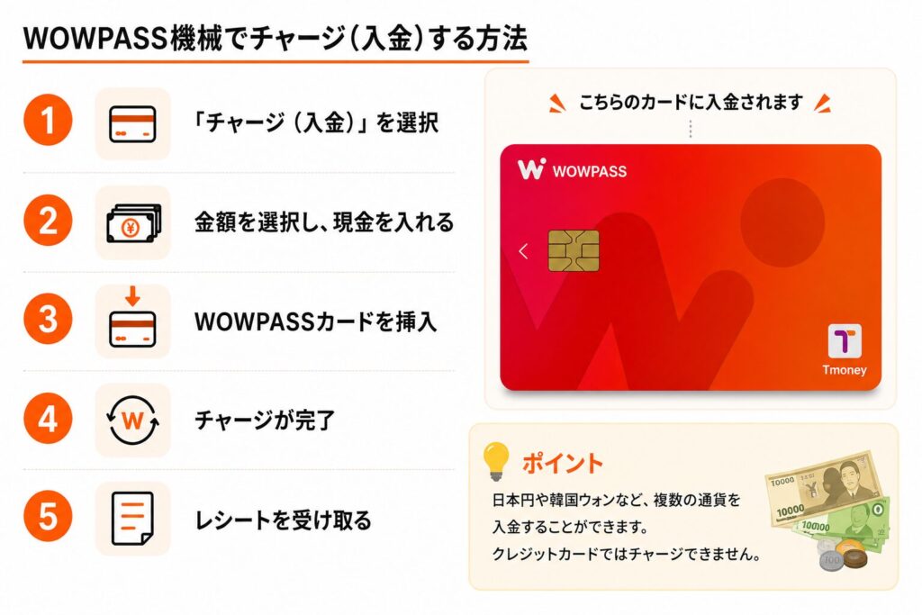 WOWPASSチャージ