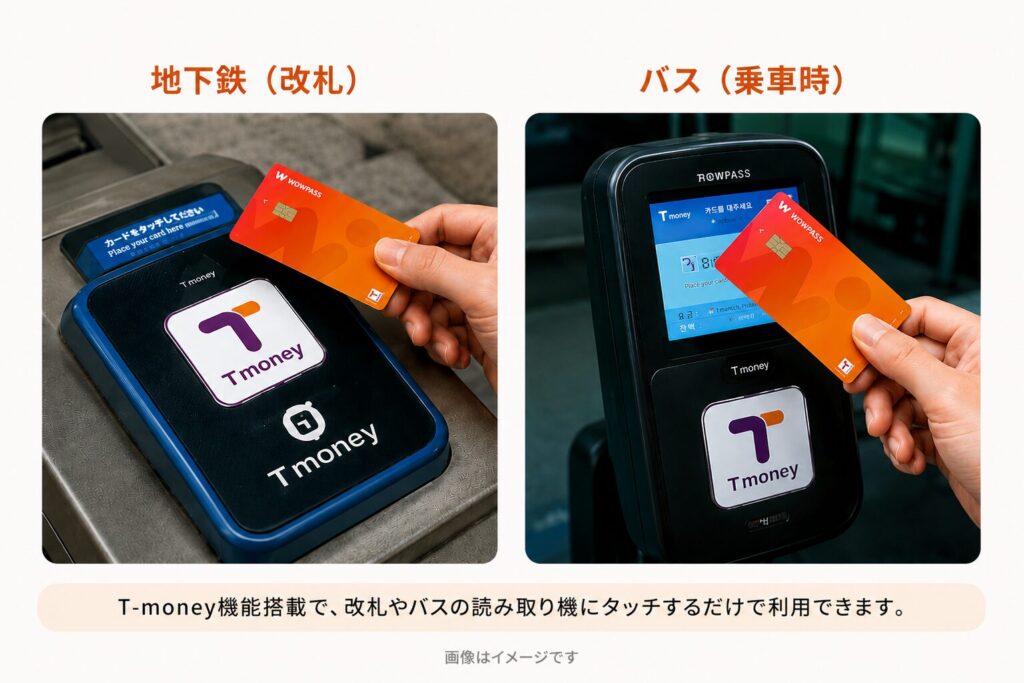 WOWPASS交通機関